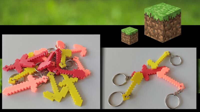Gadżety dla dzieci Druk 3D breloczki do kluczy